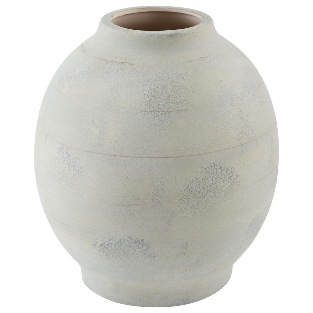 Ashley Clayson 12" Vase in Distressed Sage Green, , large