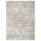 Nourison Astra Machine Washable 6"7" x 9" Silver and Grey Area Rug, , large