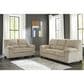 Ashley SimpleJoy Stationary Loveseat in Sand, , large