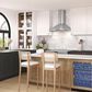Zephyr Savona 30" Wall Mount Chimney Range Hood with LumiLight LED Lights in Stainless Steel, , large