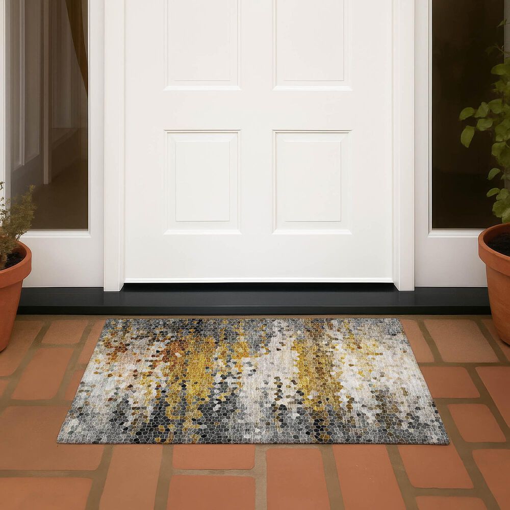 Dalyn Rug Company Lumara Graphite 2'6" x 3'10" Indoor/Outdoor Area Rug, , large