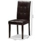 Baxton Studio Avery Side Chair in Dark Brown (Set of 2), , large