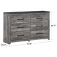 Ashley Bronyan 6-Drawer Dresser in Dark Gray, , large