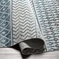 Surya Lavadora LVR-2335 2"7" x 7"3" Ink Blue, Black, Gray and Light Beige Runner, , large