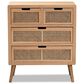 Baxton Studio Alina 4-Drawer Accent Storage Cabinet in Medium Oak, , large