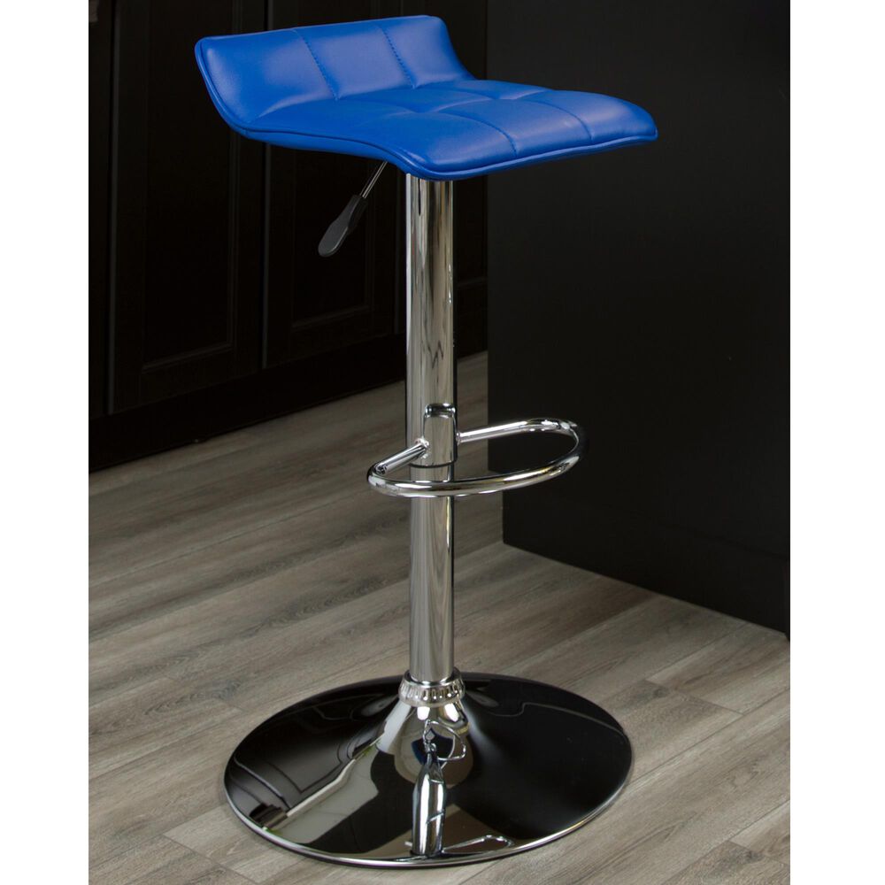 Flash Furniture Adjustable Barstool in Blue, , large