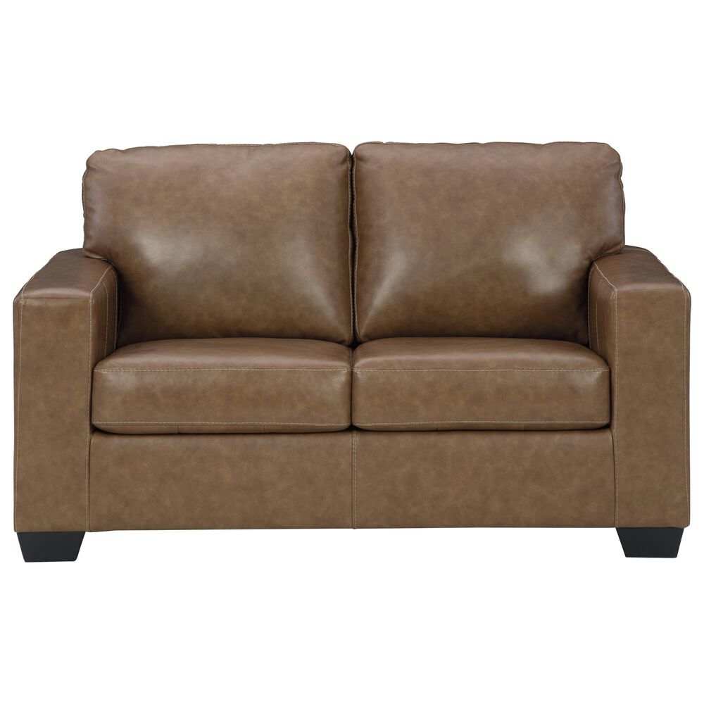 Ashley Bolsena Stationary Loveseat in Caramel, , large