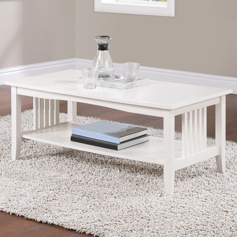 OSP Home Sierra Coffee Table in White, , large