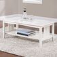 OSP Home Sierra Coffee Table in White, , large