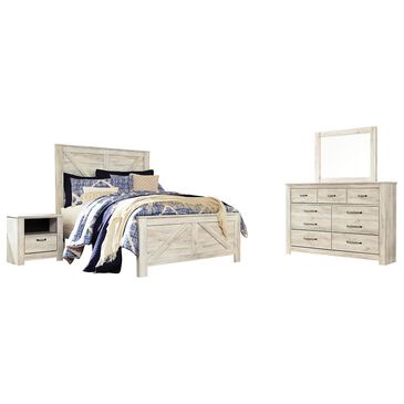 Signature Design by Ashley Bellaby 4 Piece Queen Bedroom Set in Whitewash, , large