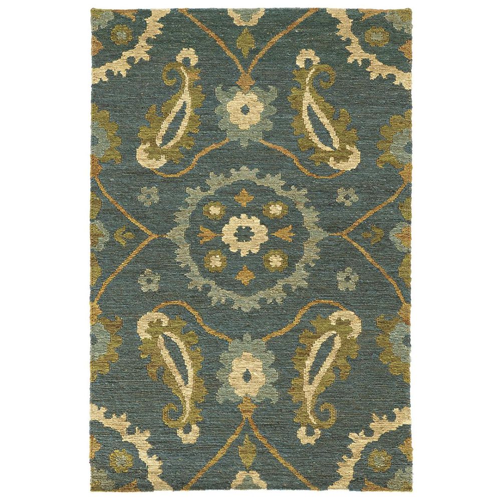 Oriental Weavers Valencia 57702 3"6" x 5"6" Blue Area Rug, , large