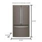 GE Appliances 27.0 Cu. Ft. 3-Door French-Door Refrigerator Energy Star In Slate, , large