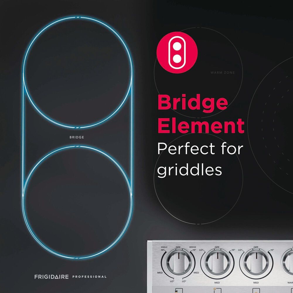 Frigidaire Professional Professional 2-Piece Kitchen Package with 30" Microwave Combination Wall Oven and 30" Electric Cooktop in Stainless Steel, , large