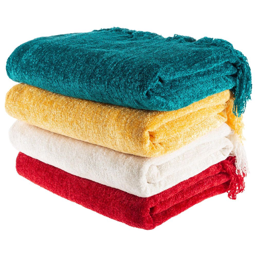 Timberlake LHC 60&quot; x 70&quot; Ultra Soft Chenille Throw in Lagoon Teal, , large