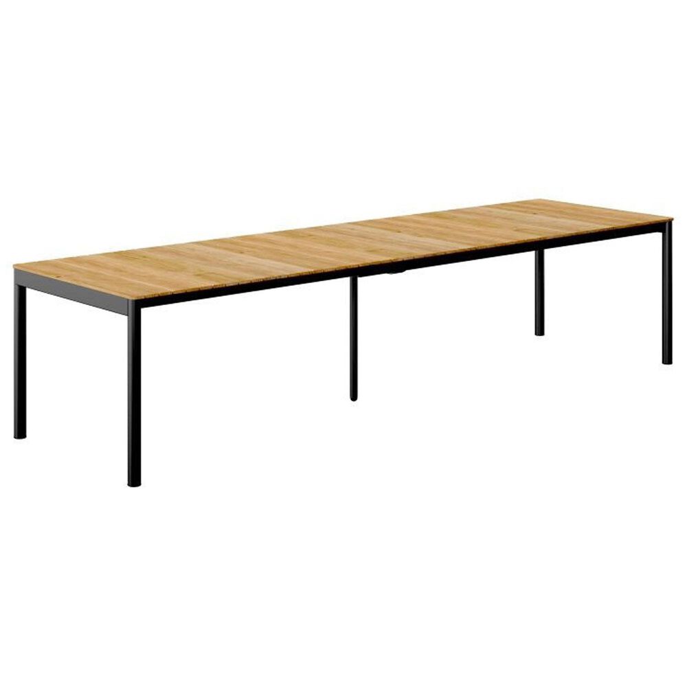 International Home Miami Ujo 11-Piece Rectangular Extendable Patio Dining Set in Brown and Black, , large