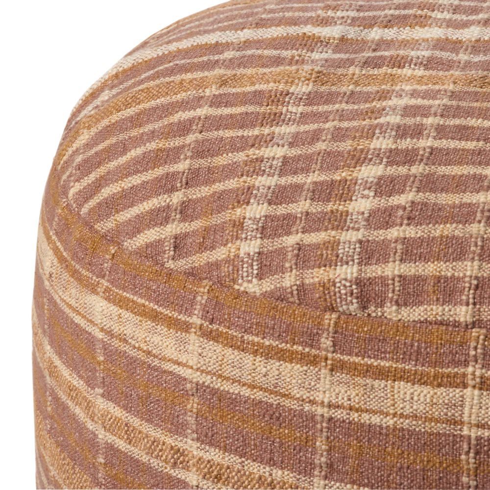 Loloi Wallace Pouf in Clay and Beige, , large