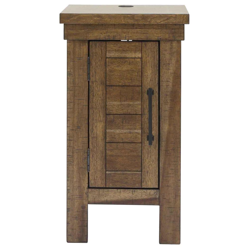 Ashley Moriville Chairside Table in Grayish Brown, , large