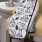 Lambs and Ivy Classic Snoopy Minky and Sherpa Baby Blanket in White and Black, , large