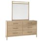 Riva Ridge Shiloh Dresser and Mirror in Champagne Brown, , large