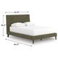 Ashley Chirason Full Platform Bed in Sage Green, , large