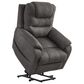 Ashley Snowfield Power Lift Recliner in Gunmetal, , large