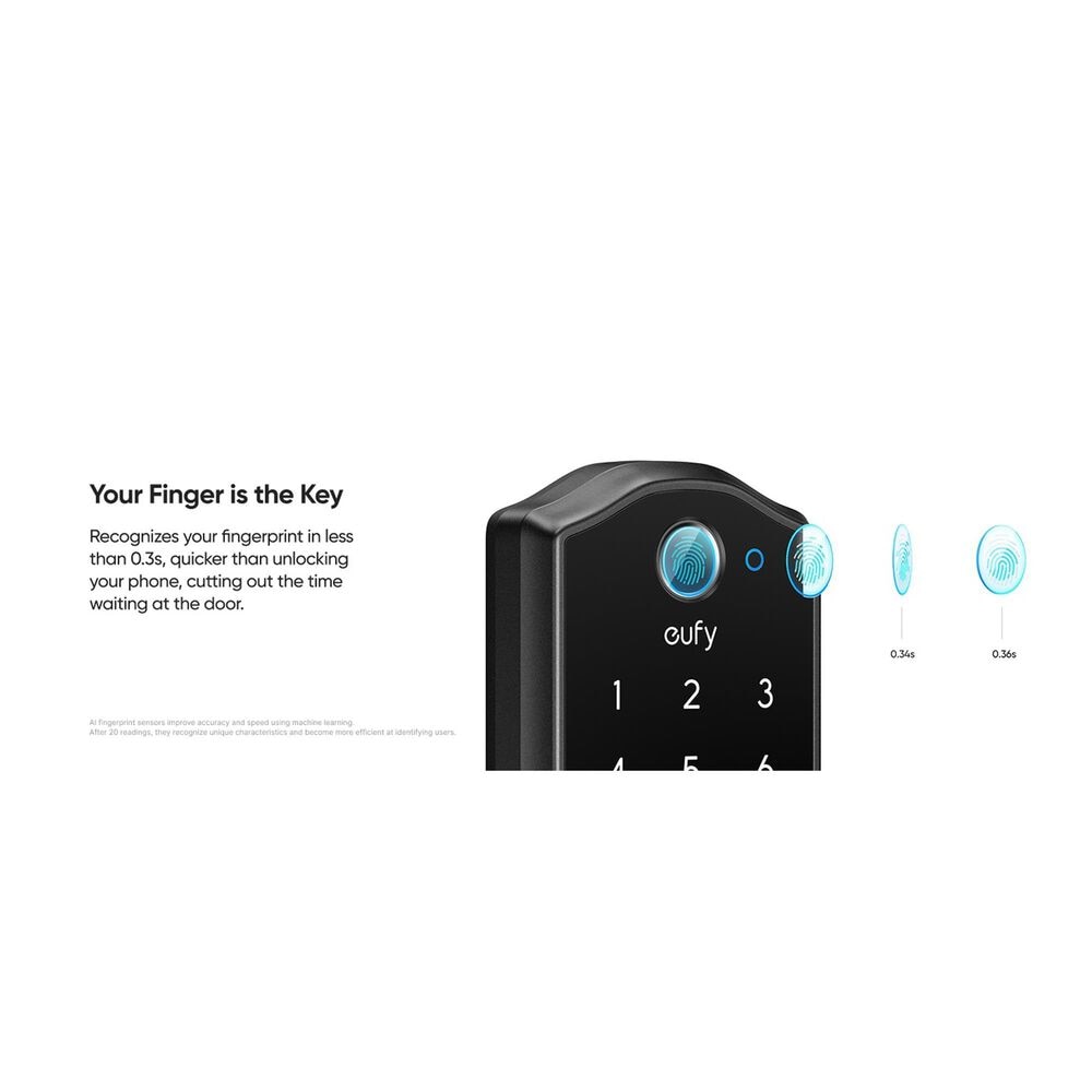 eufy Smart Lock C220 with Fingerprint ID in Black, , large
