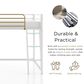 Furniture of America Haven Twin Loft Bed in White and Gold, , large