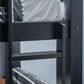 Linon Home Decor Levi Twin Over Twin Bunk Bed in Black, , large