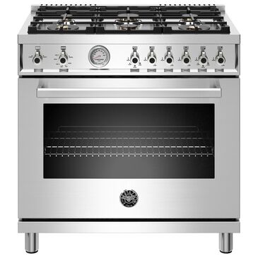 Bertazzoni 36 Inch Liquid Propane Gas Range in Stainless Steel, , large