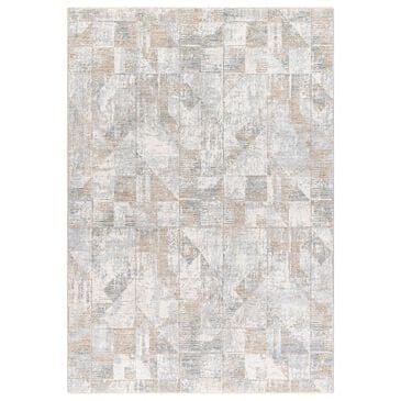 Surya Brunswick 2"7" x 3"11" Cream, Light Slate, Blue, Olive, Seafoam and Taupe Area Rug, , large