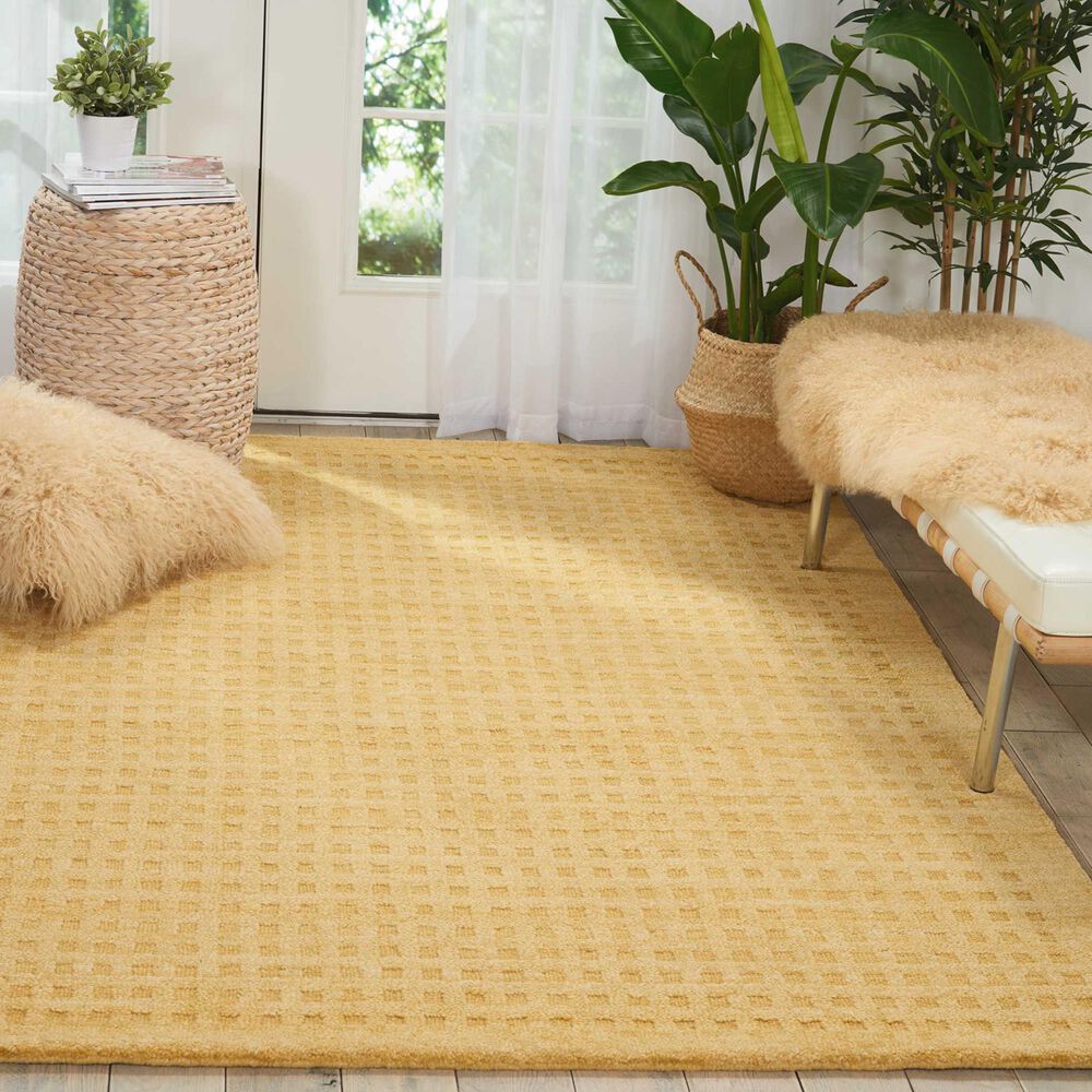 Nourison Marana MNN01 5&#39; x 7&#39;6&quot; Gold Area Rug, , large