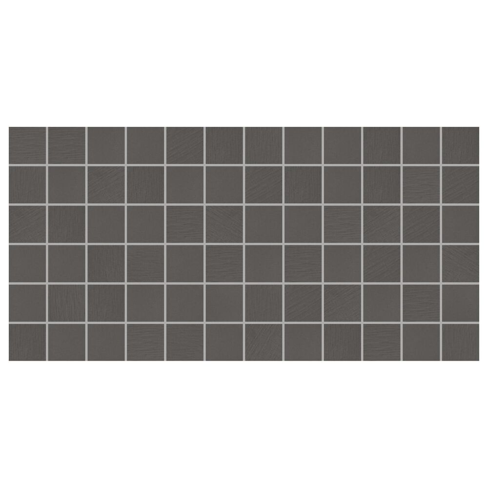 Dal-Tile Keystone Black and Ebony 2" x 2" Square on 12" x 24" Ceramic Mosaic Sheet, , large