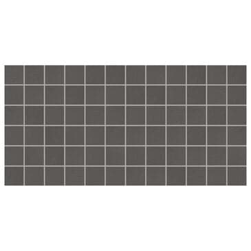 Dal-Tile Keystone Black and Ebony 2" x 2" Square on 12" x 24" Ceramic Mosaic Sheet, , large