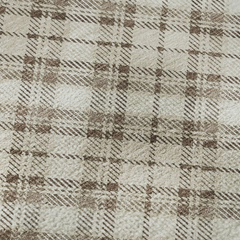 Dalyn Rug Company Soft Essentials Plaid Beige 9' x 12' Indoor/Outdoor Area Rug, , large