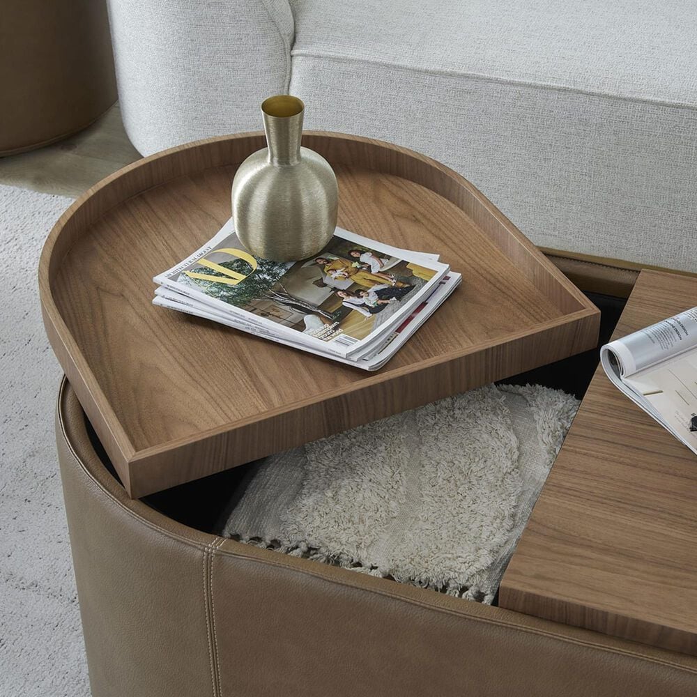 Urban Home Yeal Coffee Table in Medium Brown, , large