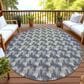 Dalyn Rug Company Soft Essentials Chevron Graphite 8" Round Area Rug, , large