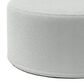 Jaxx Candler Boucle Fabric Ottoman in Silver, , large