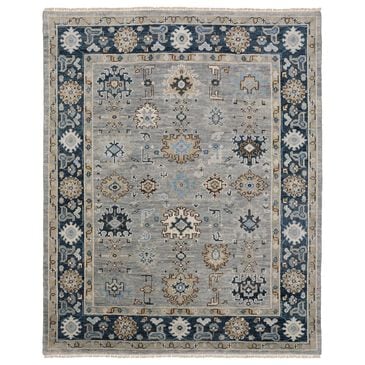 Oriental Weavers Majorca MAJ05 Grey and Blue 8" x 10" Area Rug, , large