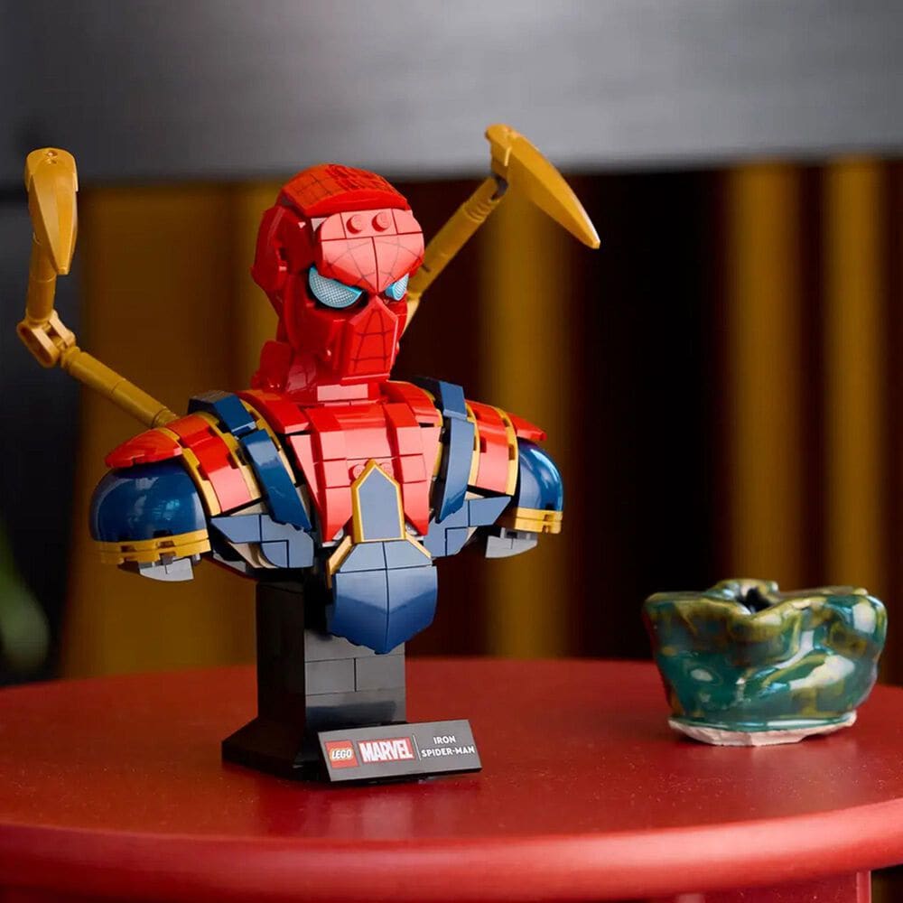 LEGO Marvel Iron Spider-Man Bust Building Set, , large