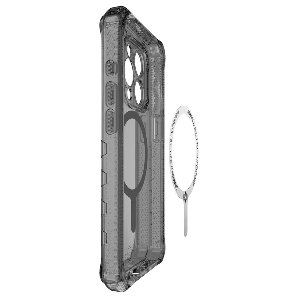 ITSkins Supreme R Clear MagSafe Case for Apple iPhone 15 Pro Max in Grey, , large