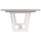 Bernhardt Stratum Dining Table in Mist, Fossil and Polished Nickel - Table Only, , large