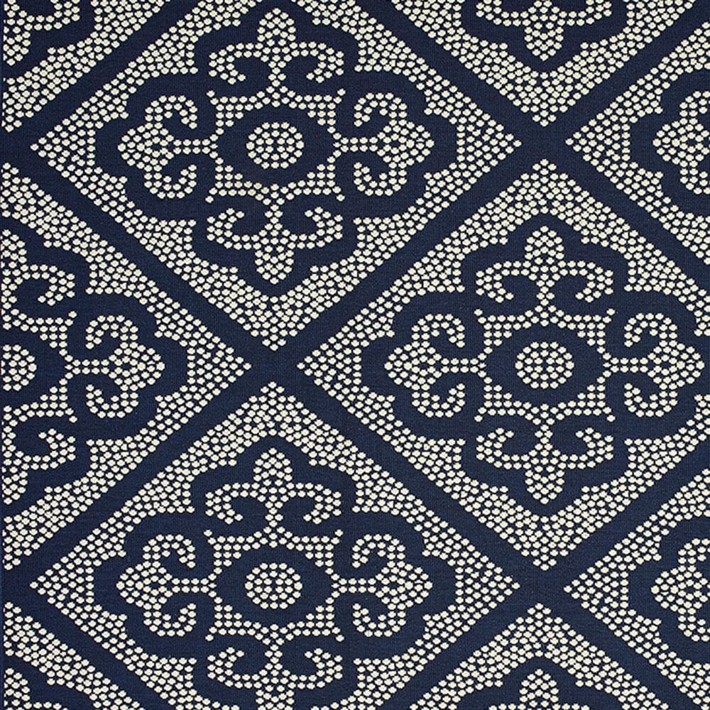 Oriental Weavers Marina 7&#39;10&quot; Round Navy and Ivory Area Rug, , large