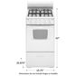 Amana 2.6 Cu. Ft. 20" Gas Range in White, , large