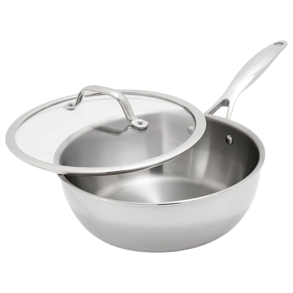 Green Pan Valencia Pro 3.6-Quart Uncoated Chef"s Pan with Lid in Stainless Steel, , large