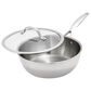 Green Pan Valencia Pro 3.6-Quart Uncoated Chef"s Pan with Lid in Stainless Steel, , large