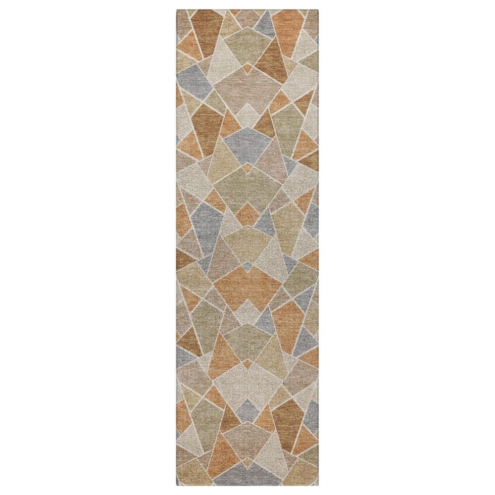 Dalyn Rug Company Kenner Geometric Copper 2"3" x 7"6" Runner, , large