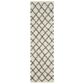 Safavieh Dallas Shag SGD258H-28 2"3" x 8" Ivory/Dark Grey Runner, , large