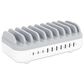 Manhattan 10-Port USB Charging Station in White and Gray, , large