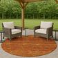 Dalyn Rug Company Soft Essentials Solid Terracotta 8" Round Indoor/Outdoor Area Rug, , large