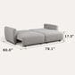 Lifestyle Solutions Galloway Convertible Sofa in Pebble, , large